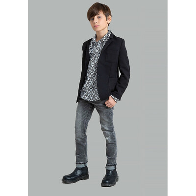 Штани, Джинси, Чорний, Daniele Alessandrini Італія, 25OZ