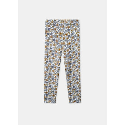 Штани, Легінси утеплені (бежеві та сині квіти), Білий, Sergent Major Франція, 26OZ