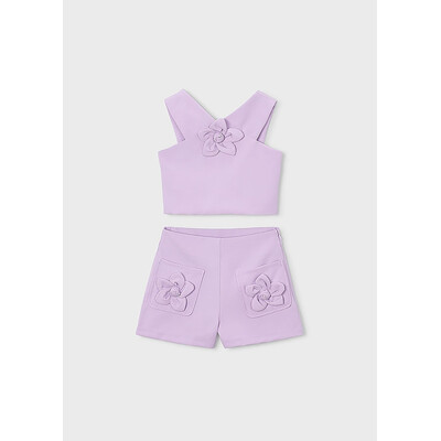 Комплект, Топ + шорти, Бузковий, Mayoral Іспанія, 26VL