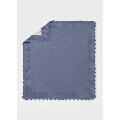 Ковдра, в'язана 100 см х 80 см, Синій, Mayoral Іспанія, 25OZ