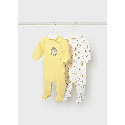 Комбінезон, 2 шт.Білий,, Жовтий, Mayoral Іспанія, 26VL