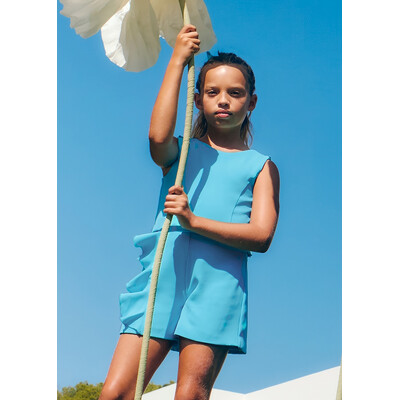 Комплект, Блуза + шорти, Бірюзовий, AbelLula Іспанія, 25VL