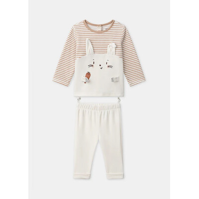 Комплект, велюровий Джемпер + штани, Бежевий, Sergent Major Франція, 26OZ