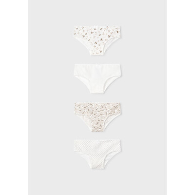 Білизна, Труси  4 шт., Бежевий, Mayoral Іспанія, 25OZ