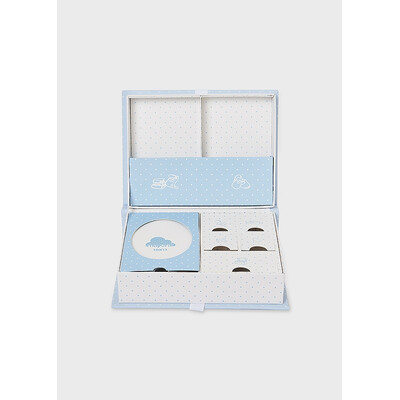 Аксесуари, Коробка для сувенірів новонародженого (перший зуб, перше волосся, перші носочки) та інші памятні речі., Блакитний, Mayoral Іспанія, 26VL