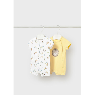 Комбінезон, Напівкомбінезон 2 шт., Жовтий, Mayoral Іспанія, 26VL