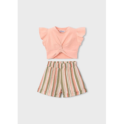 Комплект, Топ + шорти, Рожевий, Mayoral Іспанія, 26VL