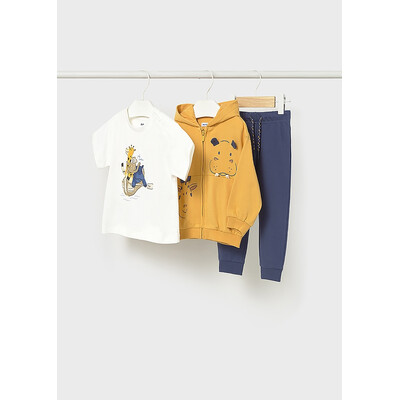 Комплект, Кофта + футболка + сині штани, Бурштиновий, Mayoral Іспанія, 26VL