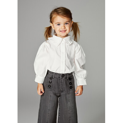 Блуза, довгий рукав, Білий, TWINSET Італія, 26OZ