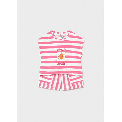 Комплект, Футболка  + шорти, Рожевий, Mayoral Іспанія, 26VL