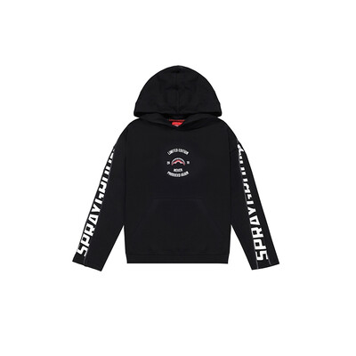 Пуловер, з капюшоном, утеплений, Чорний, SPRAYGROUND США, 26OZ