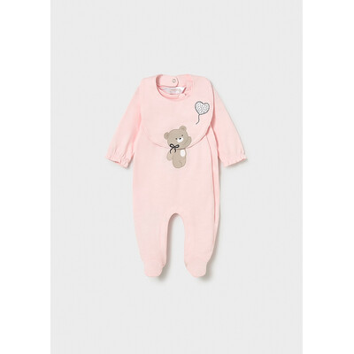 Комбінезон, + слинявчик, Рожевий, Mayoral Іспанія, 26VL