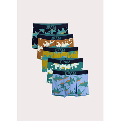 Білизна, Труси 5 шт. Синій, Жовтий,, Зелений, Du pareil au meme Франція, 26OZ