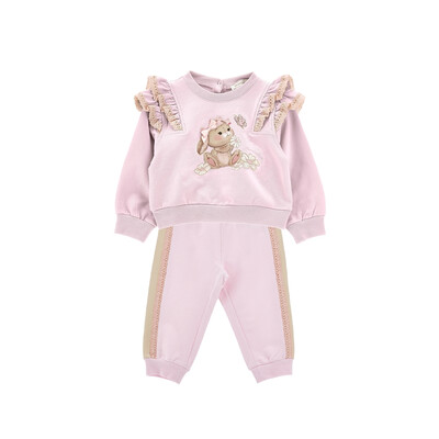 Комплект, Пуловер + штани, Рожевий, MONNALISA Італія, 26VL