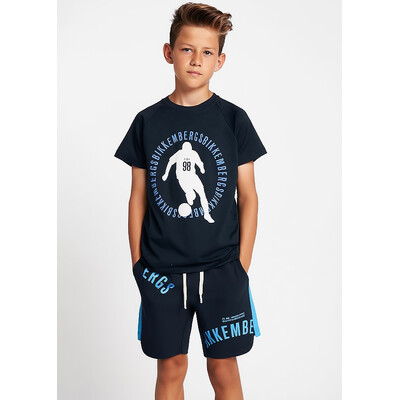 Комплект, Футболка + шорти, Чорний, Bikkembergs Італія, 26VL