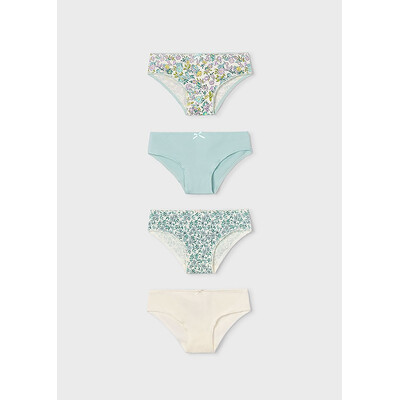 Білизна, Труси 4 шт., М'ятний, Mayoral Іспанія, 26VL