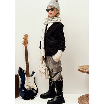 Штани, з люрексом, Сірий, PINKO UP Італія, 25OZ