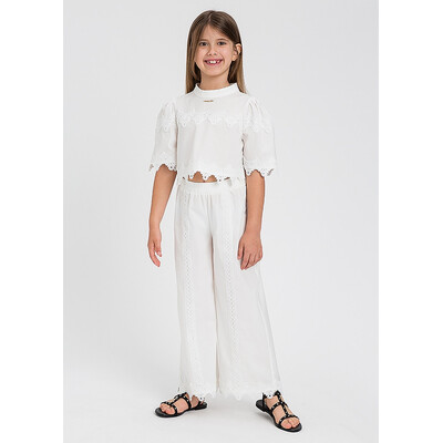 Комплект, Блуза + штани, Білий, TWINSET Італія, 26VL