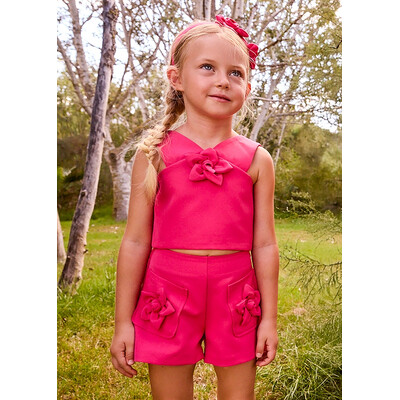 Комплект, Топ + шорти, Фуксія, Mayoral Іспанія, 26VL