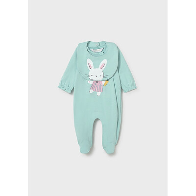 Комбінезон, + слинявчик, Бірюзовий, Mayoral Іспанія, 26VL