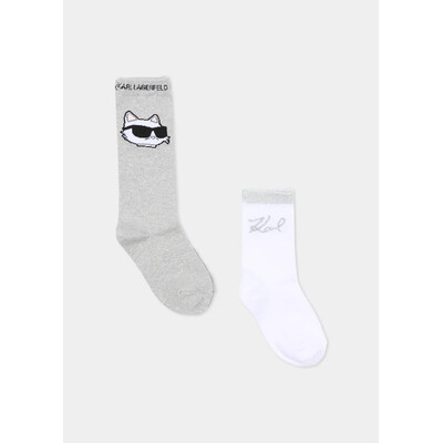 Шкарпетки, + гольфи  Білий,, Сріблястий, Karl Lagerfeld  Німеччина, 26VL