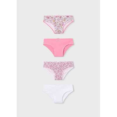 Білизна, Труси 4 шт., Рожевий, Mayoral Іспанія, 26VL