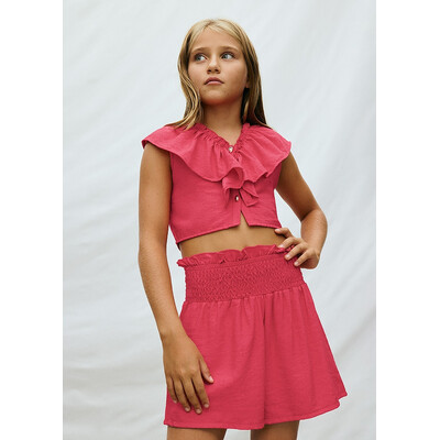 Комплект, Блуза + шорти, Кораловий, Mayoral Іспанія, 26VL