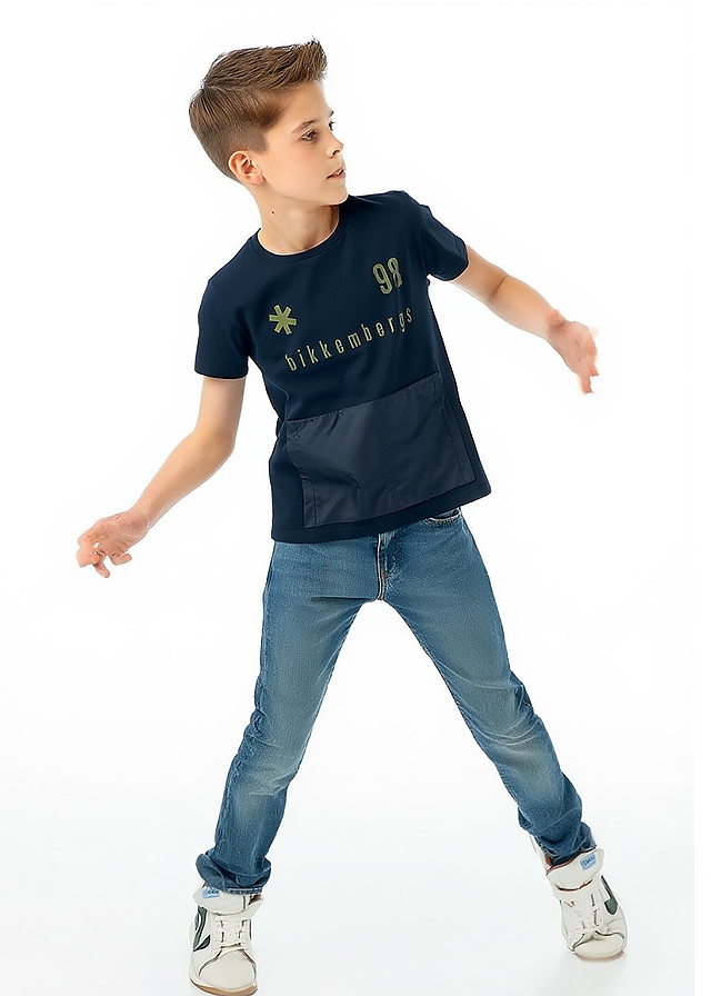 Футболка, Темно-синій, Bikkembergs Італія, 26VL