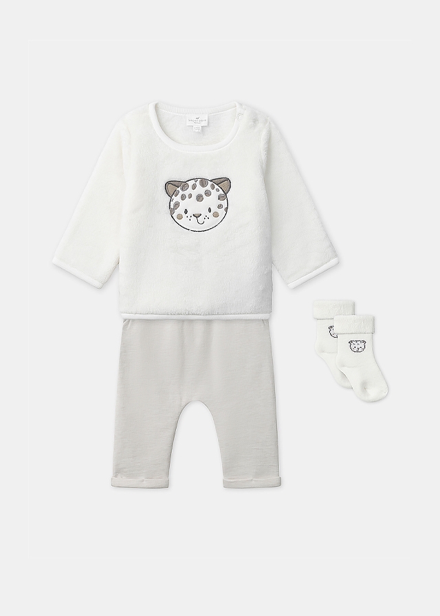 Комплект, Пуловер + штани + шкарпетки, Кремовий, Sergent Major Франція, 26OZ