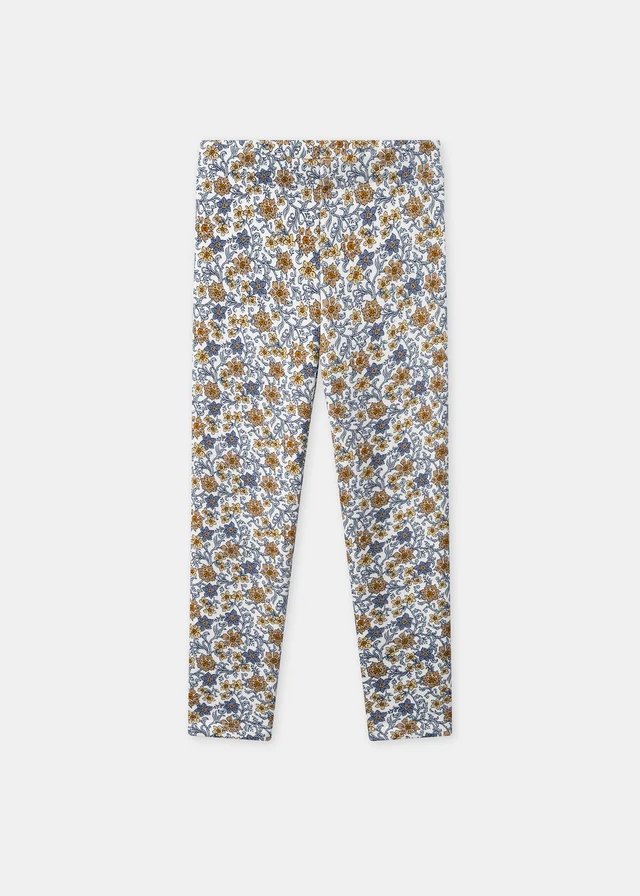 Штани, Легінси утеплені (бежеві та сині квіти), Білий, Sergent Major Франція, 26OZ Штани, Легінси утеплені (бежеві та сині квіти), Білий, Sergent Major Франція, 26OZ