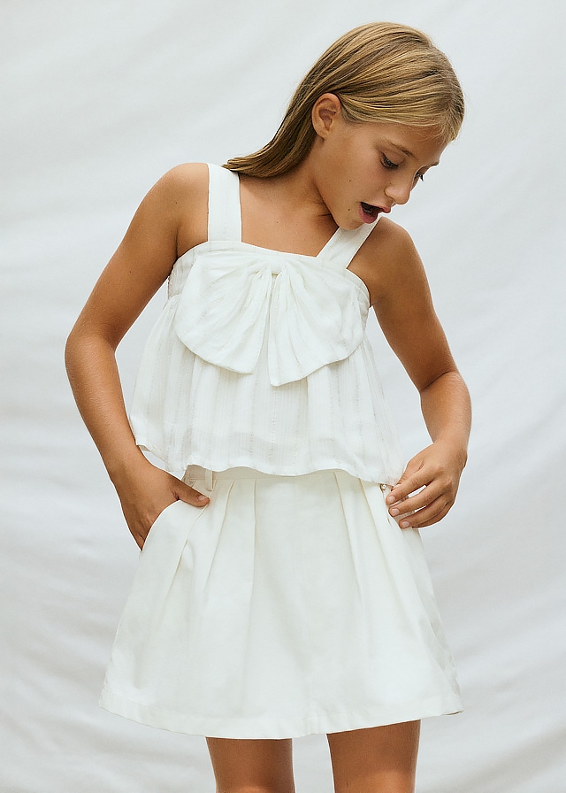 Спідниця, - шорти, Кремовий, Mayoral Іспанія, 26VL