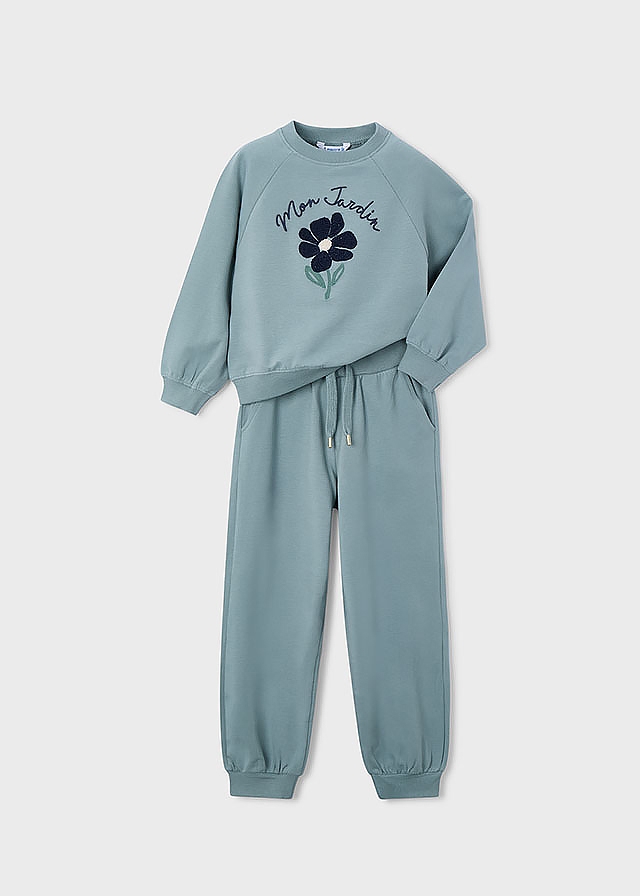 Комплект, Пуловер + штани, М'ятний, Mayoral Іспанія, 26OZ