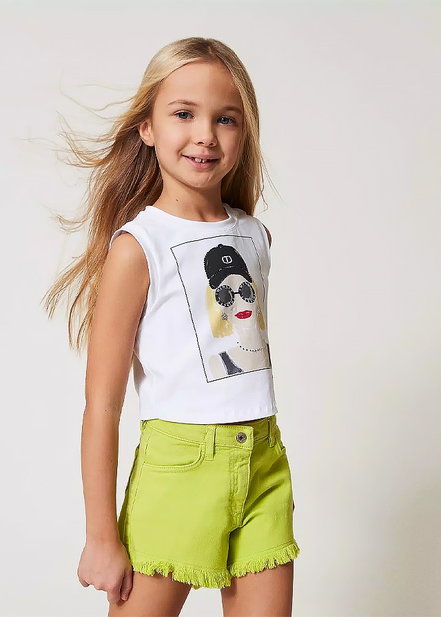 Шорти, Жовтий, TWINSET Італія, 25VL