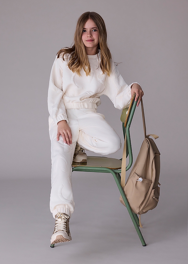 Комплект, Пуловер + штани, Кремовий, Mayoral Іспанія, 26OZ