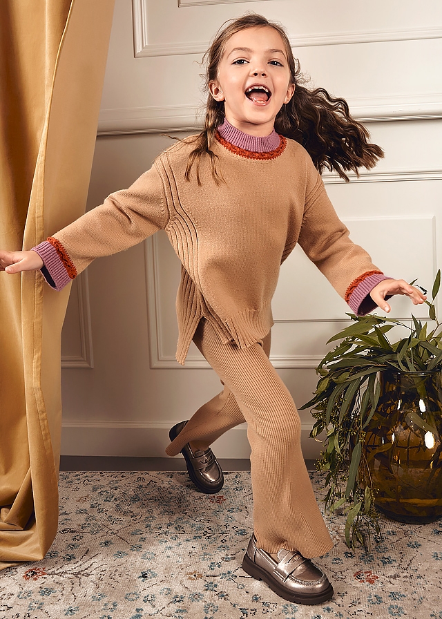 Комплект, Пуловер + штани, Бежевий, AbelLula Іспанія, 26OZ