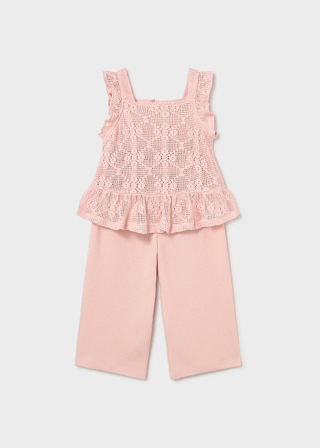 Комплект, Майка + штани, Рожевий, Mayoral Іспанія, 26VL