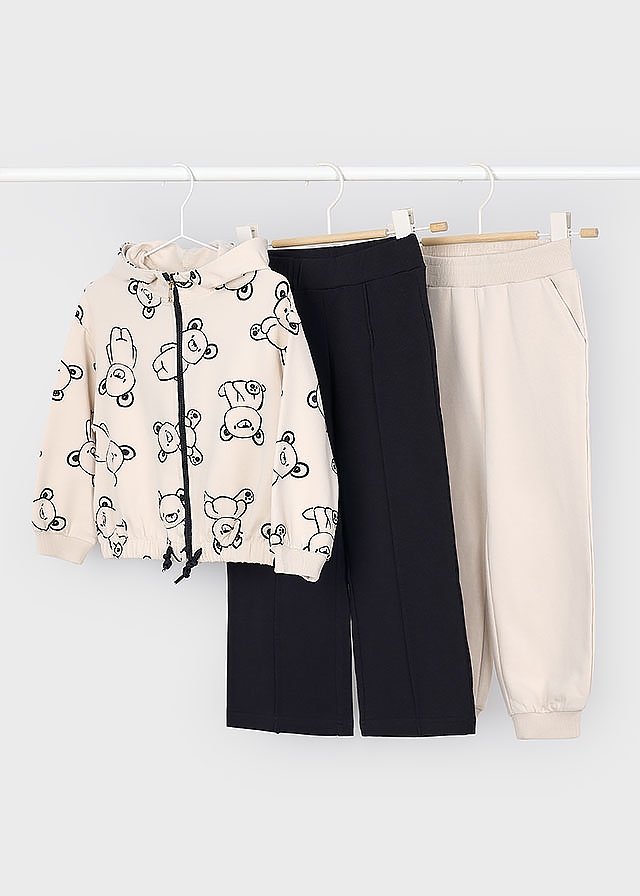 Комплект, Кофта + штани 2 шт. (легке утеплення), Бежевий, Mayoral Іспанія, 26OZ