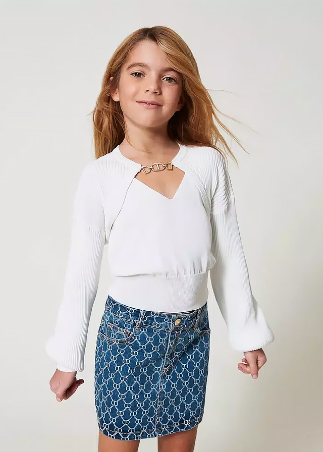 Кофта, + топ, Кремовий, TWINSET Італія, 25VL