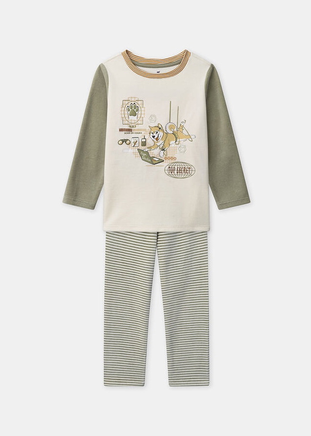 Піжама, Пуловер + штани  (велюрова), Бежевий, Sergent Major Франція, 26OZ