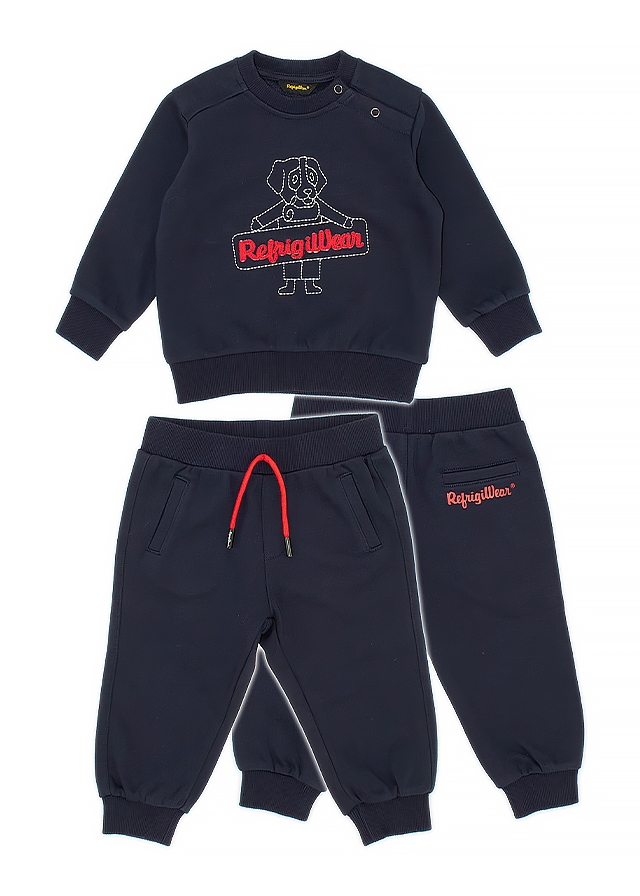 Комплект, Пуловер + штани, Темно-синій, RefrigiWear Італія, 25OZ