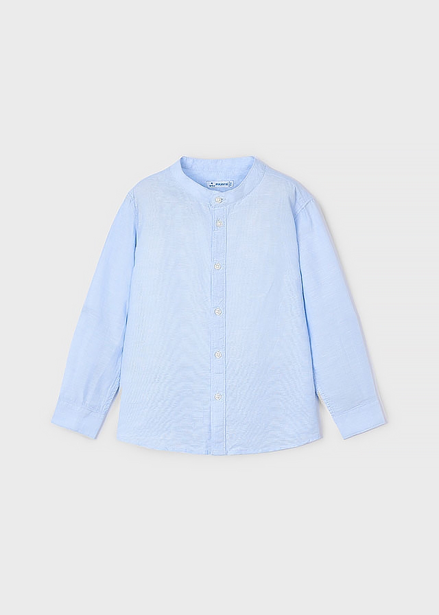 Сорочка, довгий рукав, Блакитний, Mayoral Іспанія, 25VL