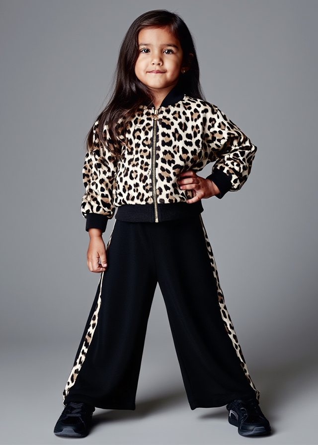 Комплект, Кофта + штани  (леопардовий принт), Чорний, TWINSET Італія, 26OZ