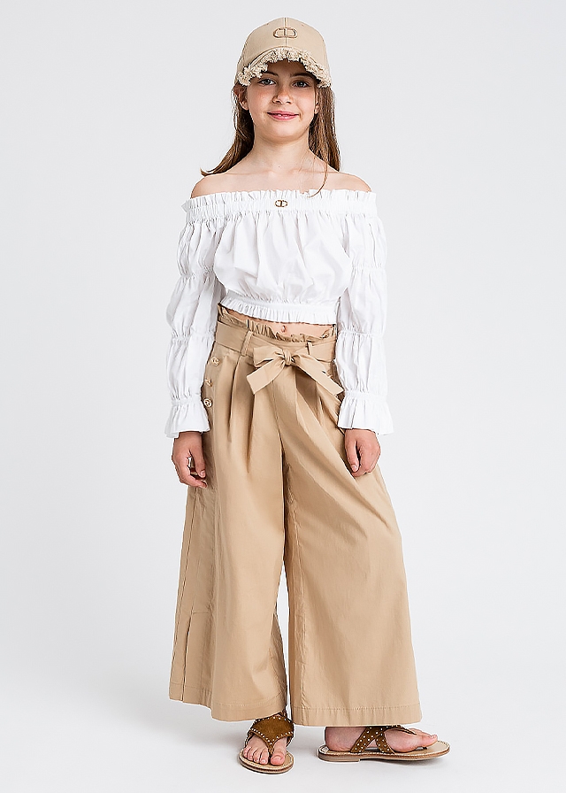 Штани, Бежевий, TWINSET Італія, 25VL