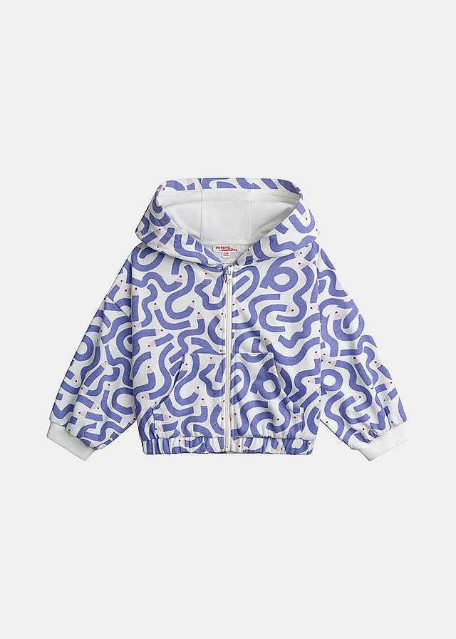 Кофта, з капюшоном, Білий, Du pareil au meme Франція, 26VL