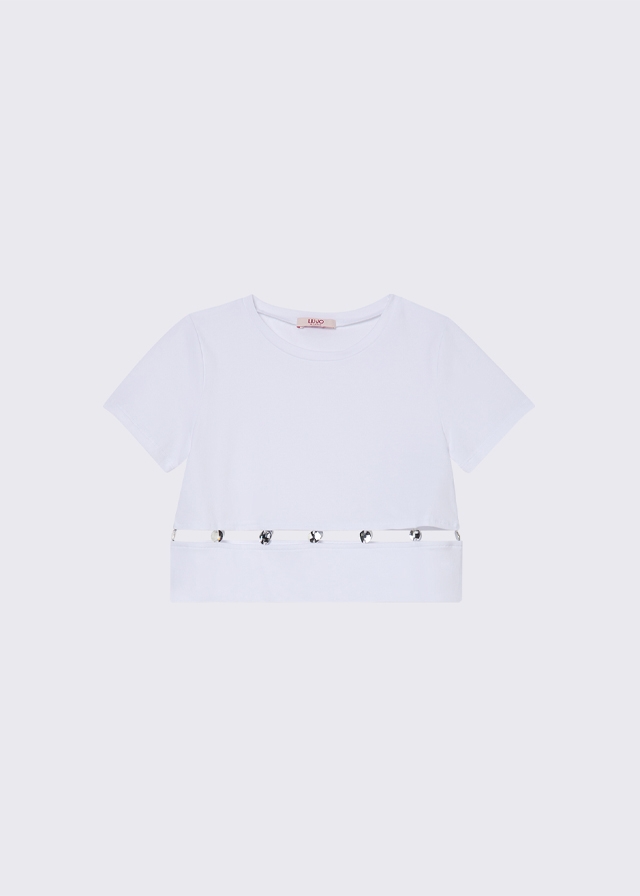 Футболка, Білий, LIU JO Італія, 26VL