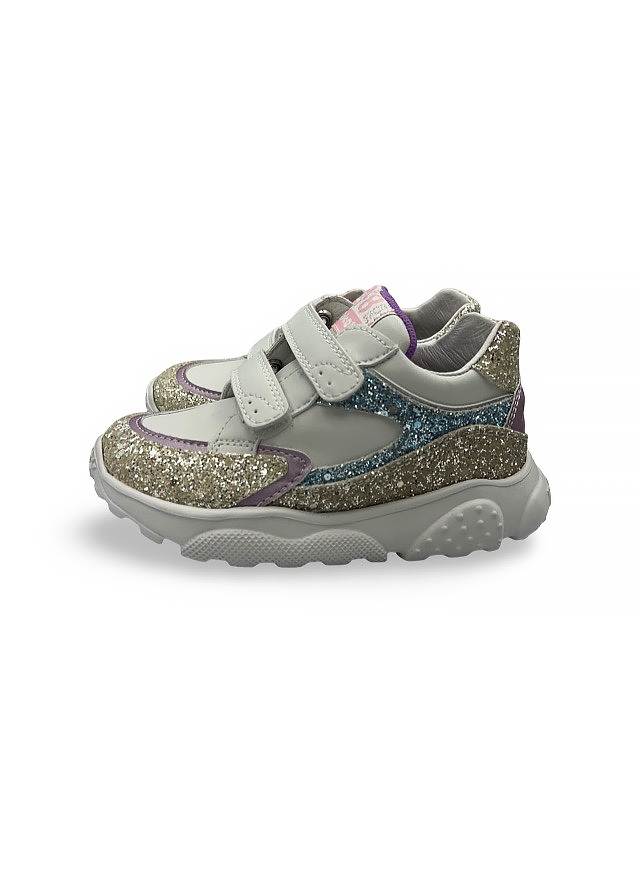 Кросівки, з блискітками, Білий, Falcotto Італія, 25OZ