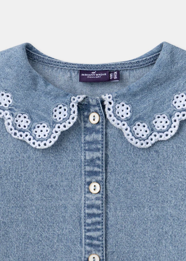 Сорочка, джинсова, Синій, Sergent Major Франція, 26VL