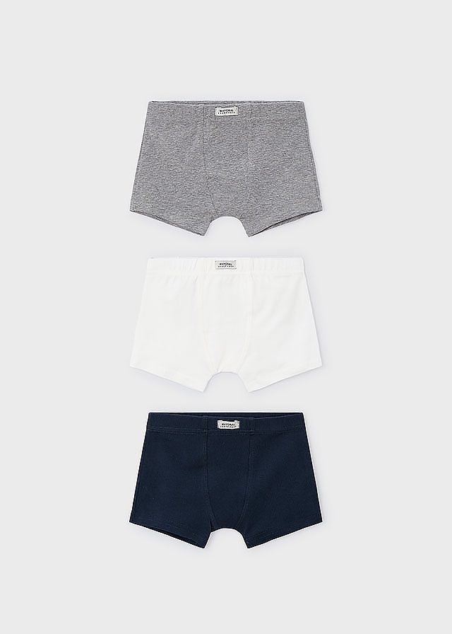 Білизна, Труси 3 шт Білий, Сірий,, Темно-синій, Mayoral Іспанія, 26OZ