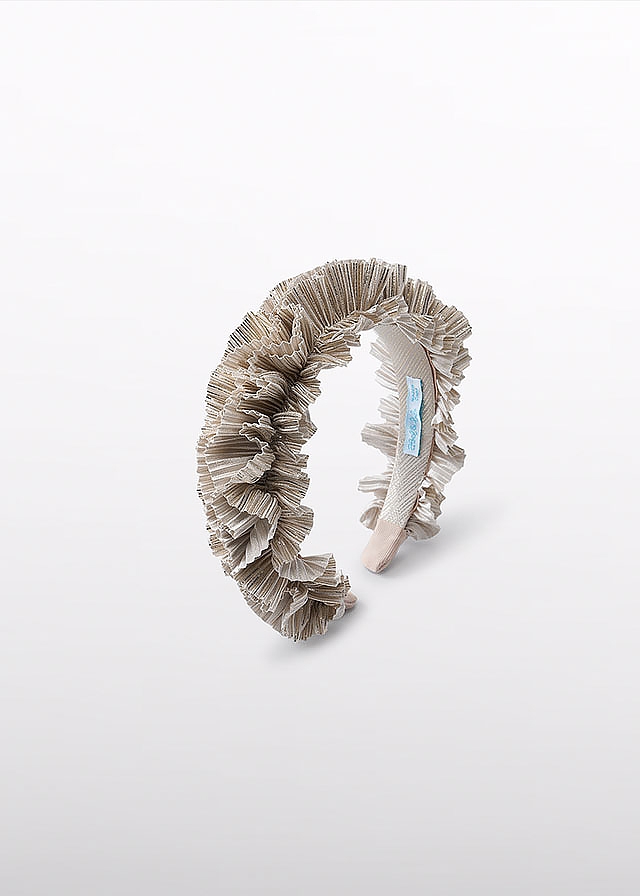 Обруч  для волосся, Бежевий, AbelLula Іспанія, 26OZ