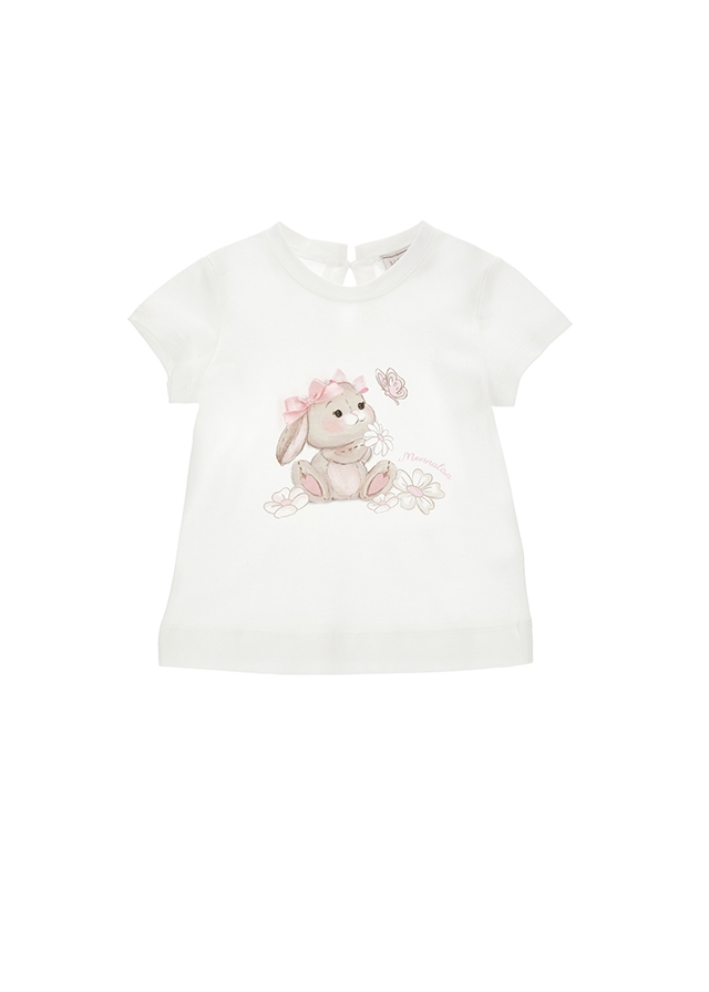 Футболка, Кремовий, MONNALISA Італія, 26VL